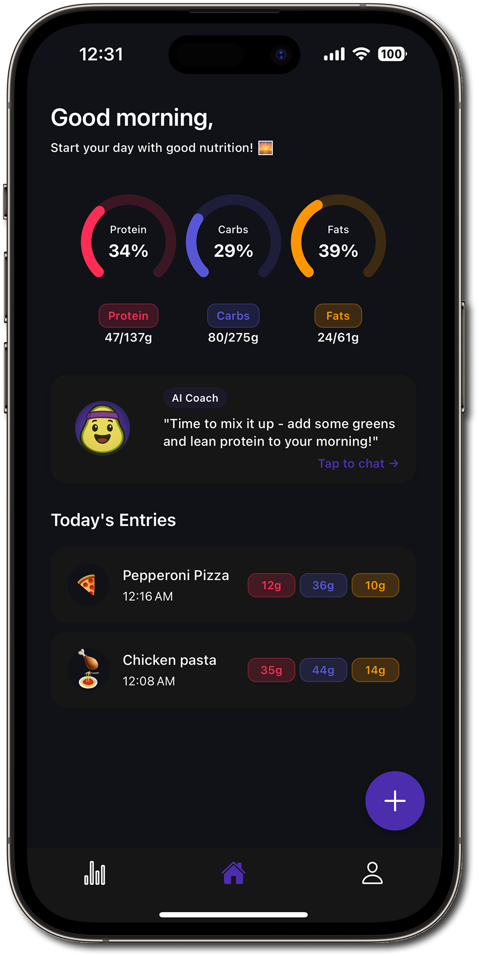 Macrotracker App